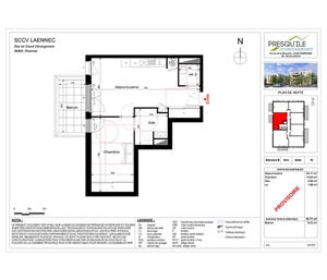 t2 à la vente -   56800  PLOERMEL, surface 44 m2 vente t2 - UBI459502019